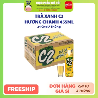 traxanh-c2-huongchanh-455ml-x-24-chai