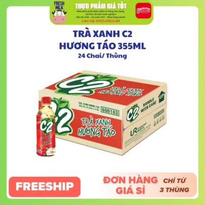 tra-xanh-c2-huong-tao-355ml-x-24-chai