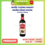 Nước Tương Haday Nhãn Vàng 500ml x 12 Chai