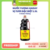 Nước Tương Haday Vị Tươi Đặc Biệt 1.9L x 6 Chai